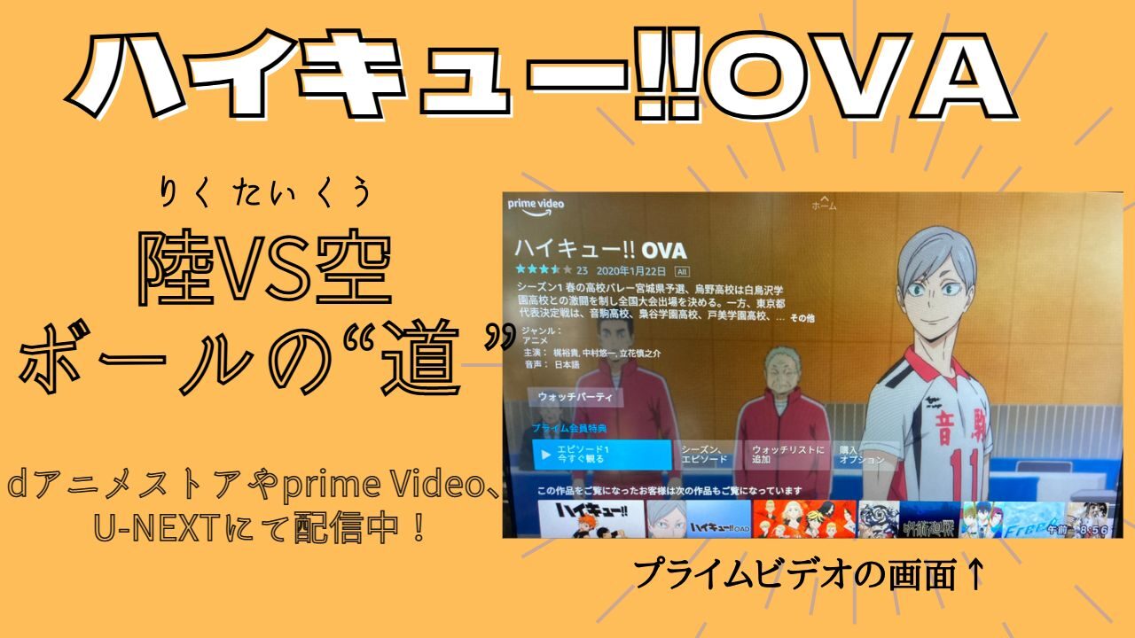 ハイキュー　OVA 陸VaS空　音駒vs梟谷　音駒vs戸